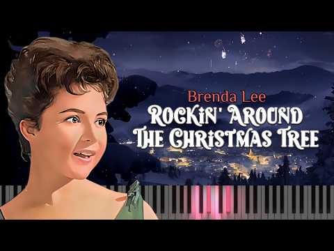 Rockin' Around The Christmas Tree - Brenda Lee (Piano tutorial and Karaoke)