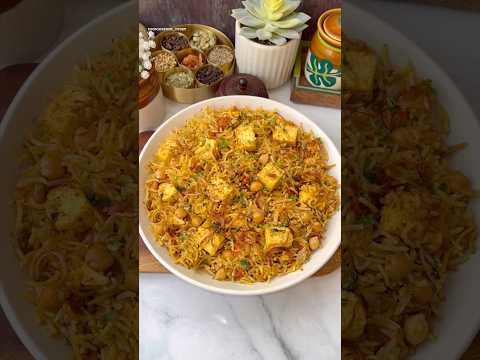 Easy Chole Paneer Pulao Recipe😍 #shorts #pulao #trending