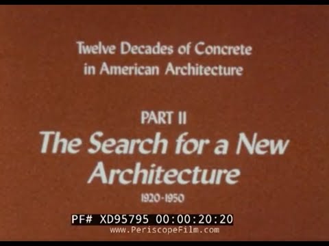 “ TWELVE DECADES OF CONCRETE IN AMERICAN ARCHITECTURE PART II ” 1960s PORTLAND CEMENT PROMO XD95795