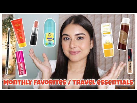 Monthly Favorites | JUNE Edition | Travel Essentials | Makeup, Skincare, Haircare, Lipsticks !