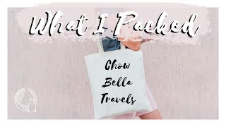 What I packed for CANCUN MEXICO - Packing Guide/hacks | Chow Bella Travels | Bella Popa