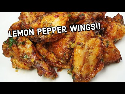 Lemon Pepper Chicken Wings In Air Fryer | Or Make Them In Oven |