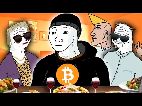 Crypto addict at a family dinner