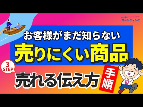 【簡単】売りにくい商品の適切な提案･伝え方の順番！図解と事例で解説！