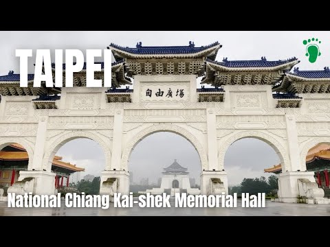 2022 Taipei | Chiang Kai-shek Memorial Hall in the rain. | Taiwan #walkingtour #iphone11 #dji