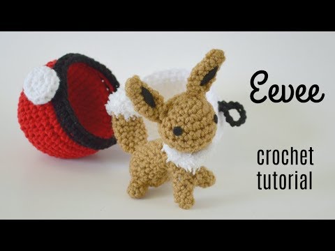 Amigurumi Eevee Crochet Tutorial - She sits & stands!