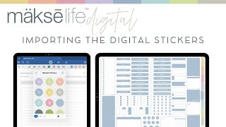 How to Import Makselife Digital Stickers