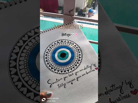 Evil eye inspired mandala art 🎨#youtubeshorts #shorts #artandcraft