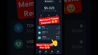 Memeland Tokens Received | Memeland New Update | Memeland Withdrawal | Memeland #shorts