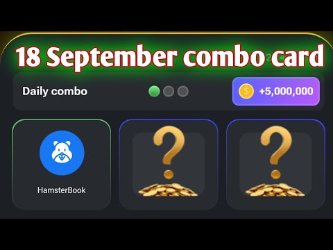 daily hamster Kombat combo card today September 18