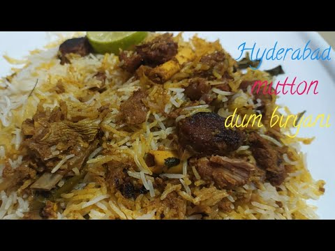 ఎంతో రుచికరంగా హైదారాబాద్ మటన్ dum biryani #biryani# dumbiryani#muttondumbiryani