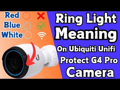 Indicator Ring light status and its meaning on Ubiquiti Unifi Protect G4 Pro Security Camera |