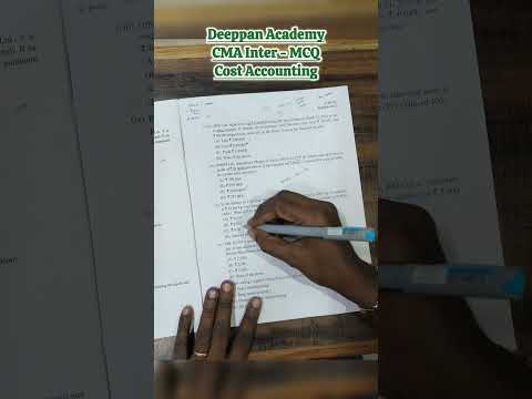 CMA Intermediate - MCQ Answers - December 2024 Examination - Paper 8 - Cost Accounting