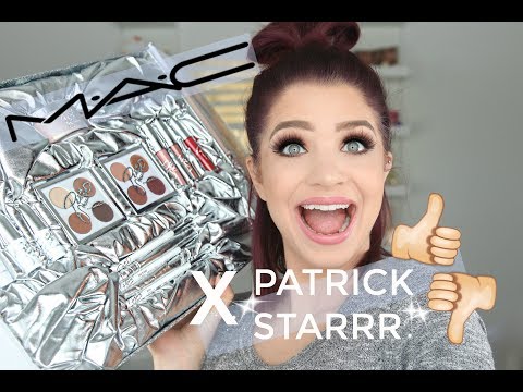 MAC X PATRICKSTARRR COLLAB FIRST IMPRESSIONS|SWATCHES+APPLICATION