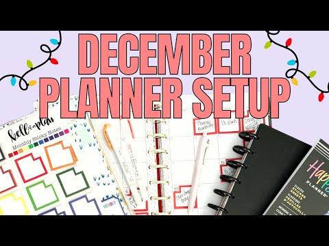 December 2024 Planner Setup | Classic Catchall & Social Media Planner | Setting Up For the New Month