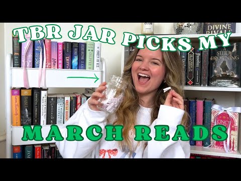 TBR prompt jar chooses my March reads!📖🍀