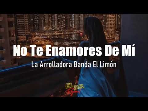 No Te Enamores De Mi - La Arrolladora Banda El Limón (Letra/Lyrics)