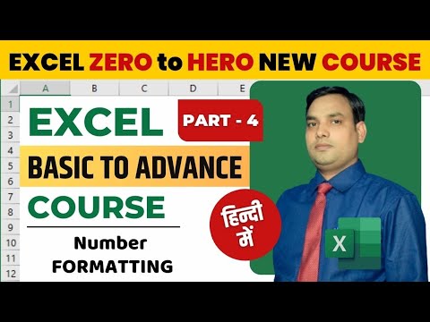 Excel course | Part - 4 | Excel course beginner to advanced | Excel Number Formatting