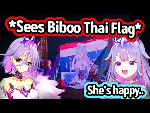 Biboo's Mom Happy When Sees Pebbles Holding *Biboo Thai Flag* At The Concert