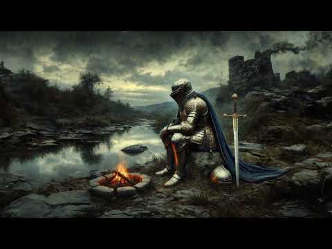 The lone Knight – Relaxing Medieval Music with Soothing Campfire Ambience