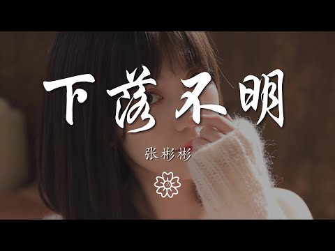 張彬彬 - 下落不明『只怕你已經下落不明』【動態歌詞Lyrics】