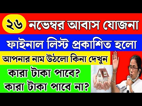 Bangla Awas Yojana 2024 Final List | বাংলা আবাস যোজনা টাকা দিচ্ছে | আজ টাকা ঢুকলো | Awas Yojana List