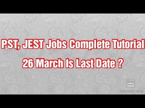 PST, JEST Jobs Complete Tutorial