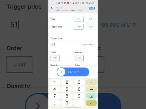 Stop loss buy order or GTT Buy order # stock market