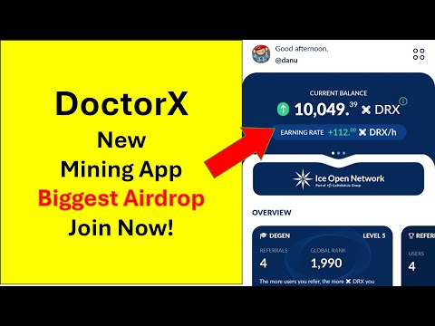 DoctorX referral code | How to join & install | Ice network new Project| New Mining app