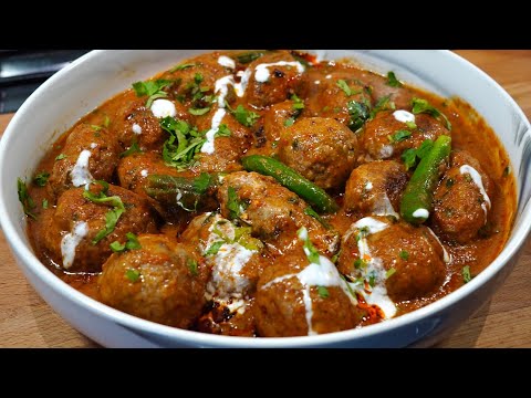 SHAHI CHICKEN KOFTA CURRY | Juicy Chicken Meatballs In Aromatic Gravy