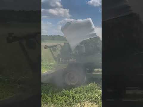 Wrapping Bales on the Wisconsin Farm