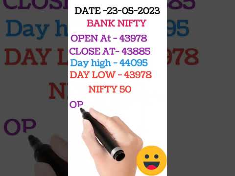 BANK NIFTY | NIFTY 50 |  Daily update  | DATE- 23/05/23  #01 #stockmarket  #indianmarkets