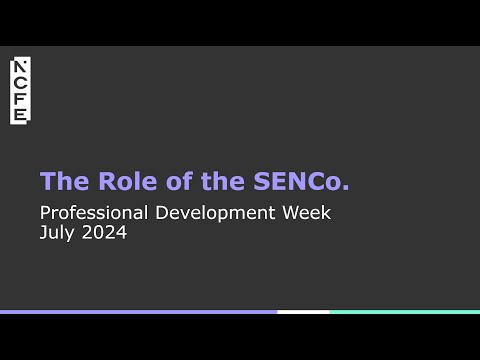 Role of the special educational needs and disabilities coordinator: SENDCo