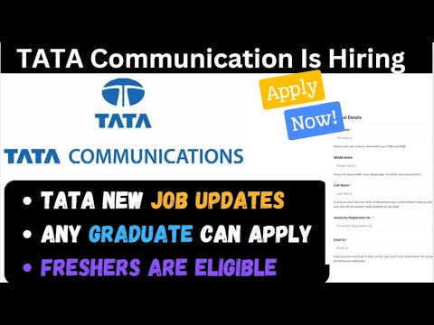 TATA Communication Is Hiring | Jobs For Freshers |