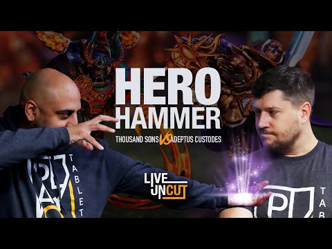 40k Live! - Custodes vs Thousand Sons. Let's play some Hero Hammer!  - All character face off!