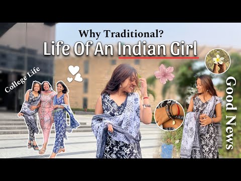 life of “THAT GIRL “ in college - GOOD NEWS 😍|Traditional hi Kyu?|Kolkata | #vlog |Mansi Gupta|MG425