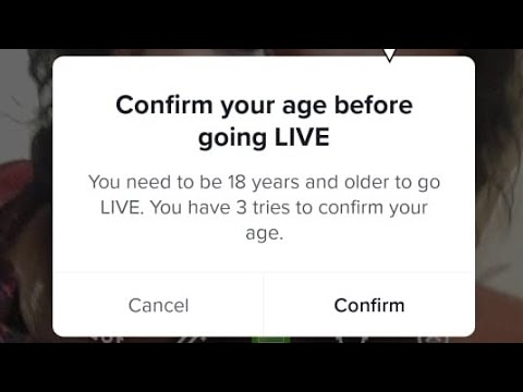 how to resolve TikTok age issue going to live on TikTok #tiktok