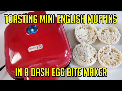 Toasting Mini English Muffins In A Dash Egg Bite Maker