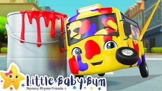 Learn Colors with Buster the Bus! | +More Kids Songs | Nursery Rhymes | Little Baby Bum