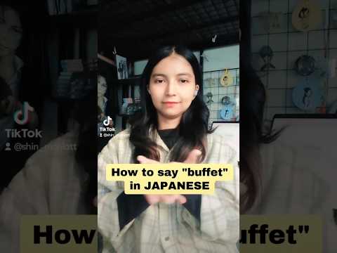 Let's learn how to say "buffet" in Japanese.#learnjapanese #japanese #japan