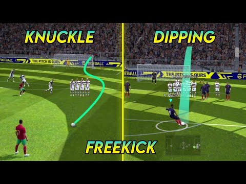 How to perform Knuckle/Dipping Freekick eFootball 2022 Mobile