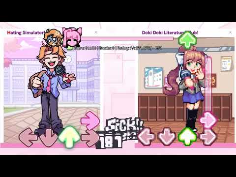 FNF MOD:Doki Doki Takeover Plus Update - Wilted (FC) (Walkthrough/Senpai  Vs Monika/HARD)