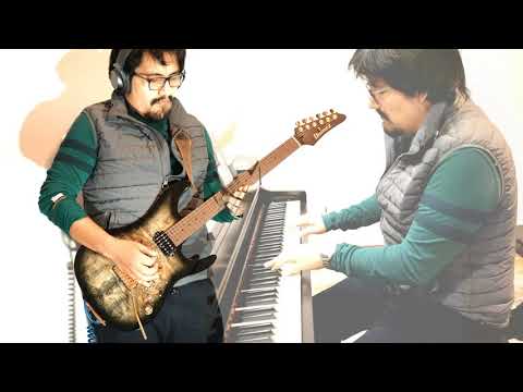 This is how we amateurs play like Santana!! - Guitar IBANEZ AZ242PBG - YAMAHA CLAVINOVA 575R