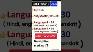 CTET 2025 syllabus l CTET papar-2 syllabus l CTET jan 2025 syllabus l ctet full syllabus 2025