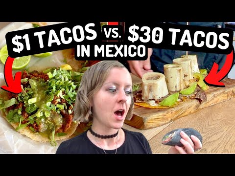 GOURMET TACOS vs. CHEAP TACOS in MEXICO!