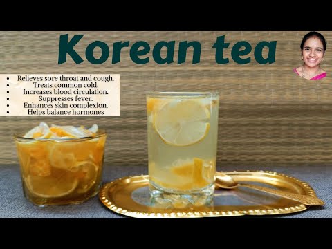 ఆరోగ్యానికి ఎంతో మేలు చేసే korean tea || k-drama tea || viral tea || medicine for cold and cough