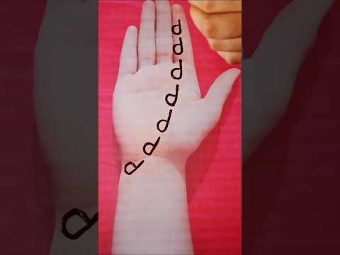 P letter easy mehndi design #mehndi #easymehndi #trending #youtubeshorts #shorts #viral