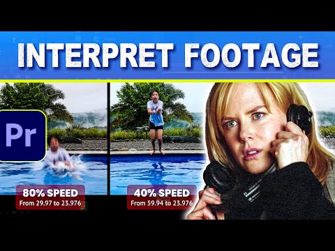 How To Use Interpret Footage in Premiere Pro CC Tutorial