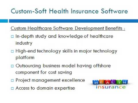 Health Insurance Software by Custom Soft