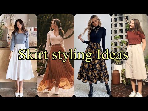 Perfect Skirt styling Ideas for Girls 😉#skirts #fashion #stylish  #trendy